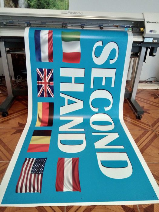 Materiale publicitare: bannere, autocolante etc