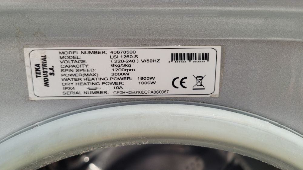 Пералня за вграждане Тека