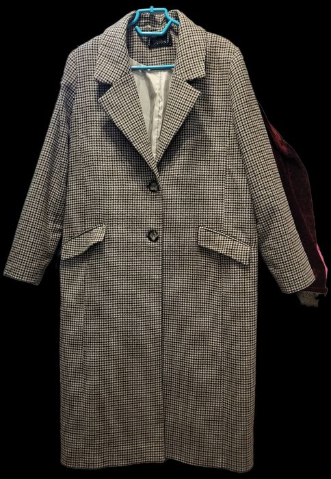 Пальто осеннее в клетку