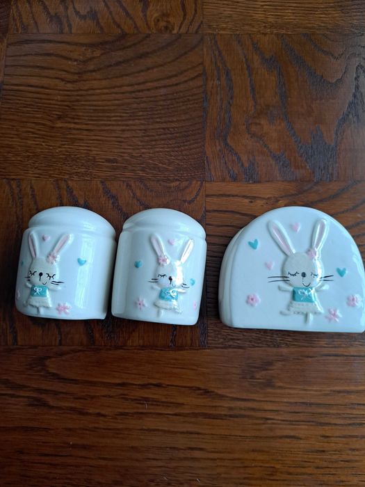 Set complet solnita, pipernita, suport servetele pentru Paște/ocazii