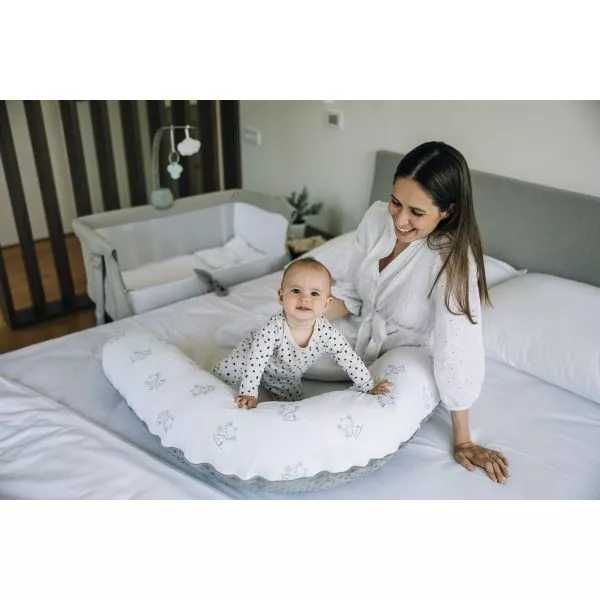 Възглавница за кърмене Сива Слончета