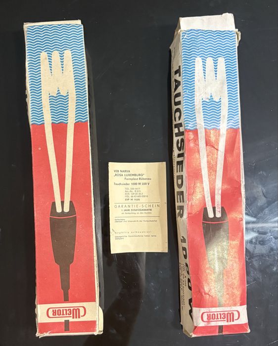 Два чисто нови потопяеми нагревателя/бързовари немски Weltor