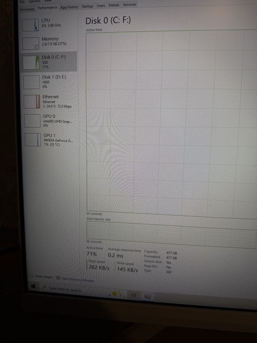 PC - Nvidia 1050ti /8GB Ram DDR4/ i5 8400