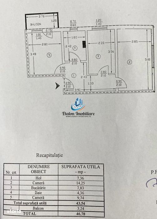 Apartament 2 camere decomandat, zona Biserica Noua Precista
