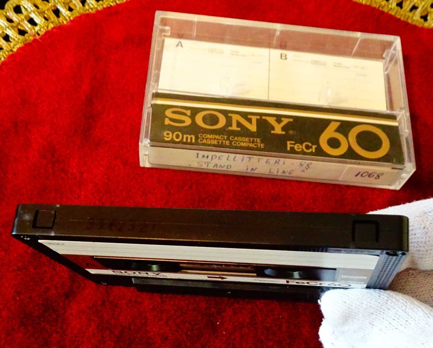 Аудио касета Sony FeCr 60 хевиметъл групата Impellitteri.