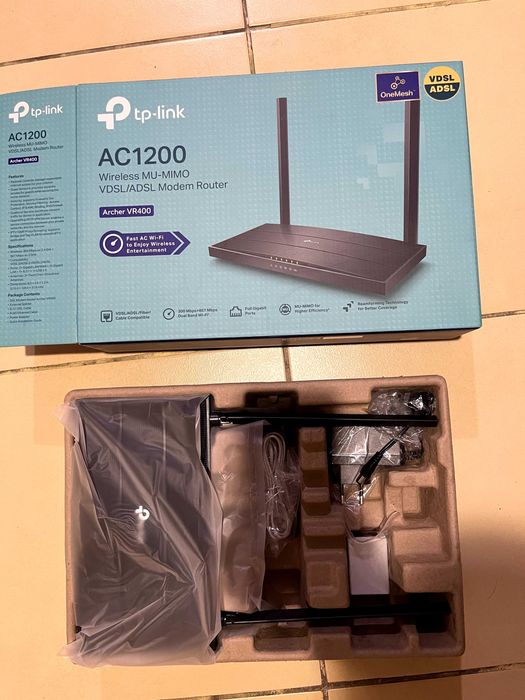 Маршрутизатор роутер TP-Link Archer VR400 AC1200 VDSL/ADSL беспроводн