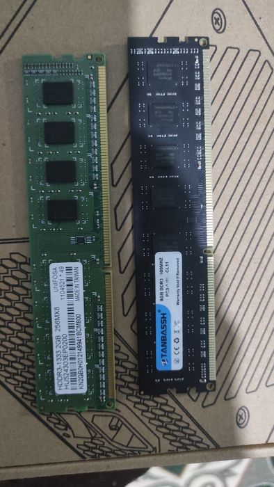 Озу ddr 3  8 gb и 2gb