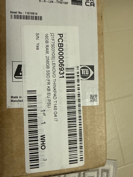 Laptop Lenovo TinkPad gen4