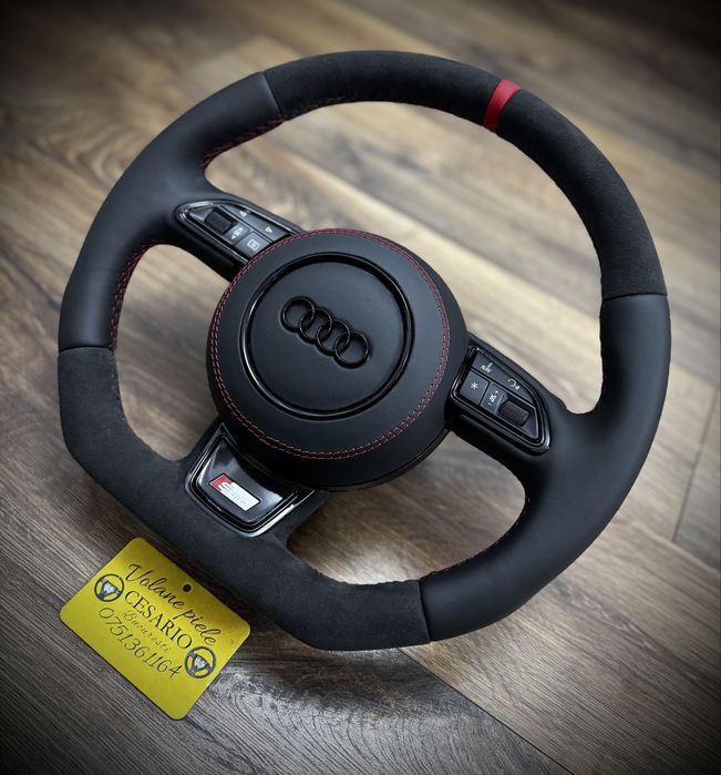 Volan piele naturala Audi Q3,Q5,Q7,A1,A3,A4,A5,A6