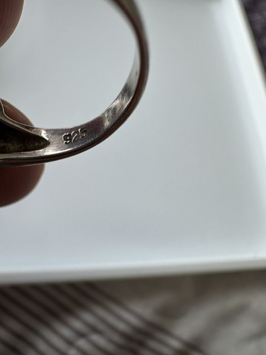 Сережки и кольцо с бирюзой. Серебро. 925 проба