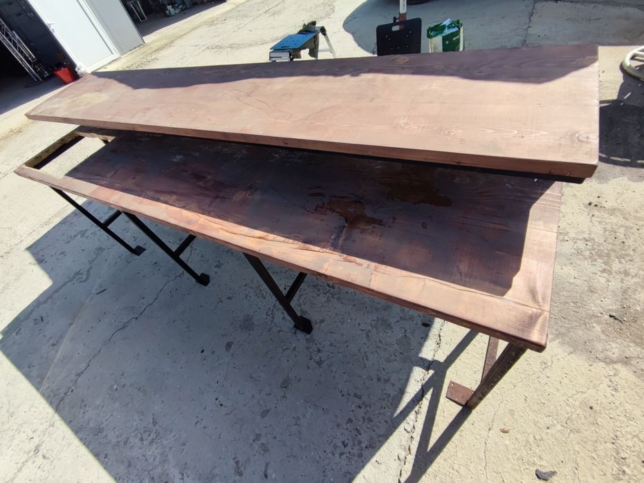 Метален Бар с дървен плот СПЕШНО