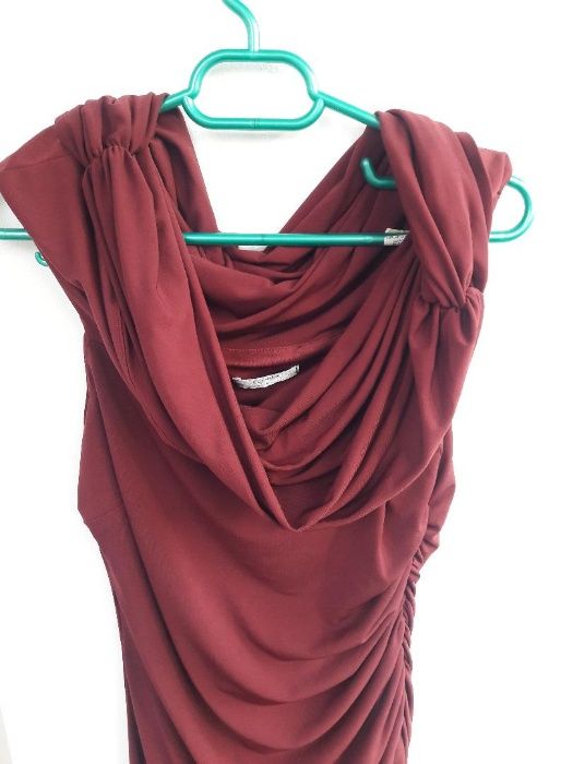 Rochie lungă de ocazie vișiniu/grena