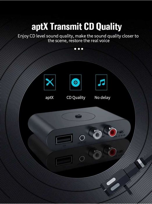 Безжичен аудио приемник и предавател B-29 с Bluetooth 5.0, USB вход