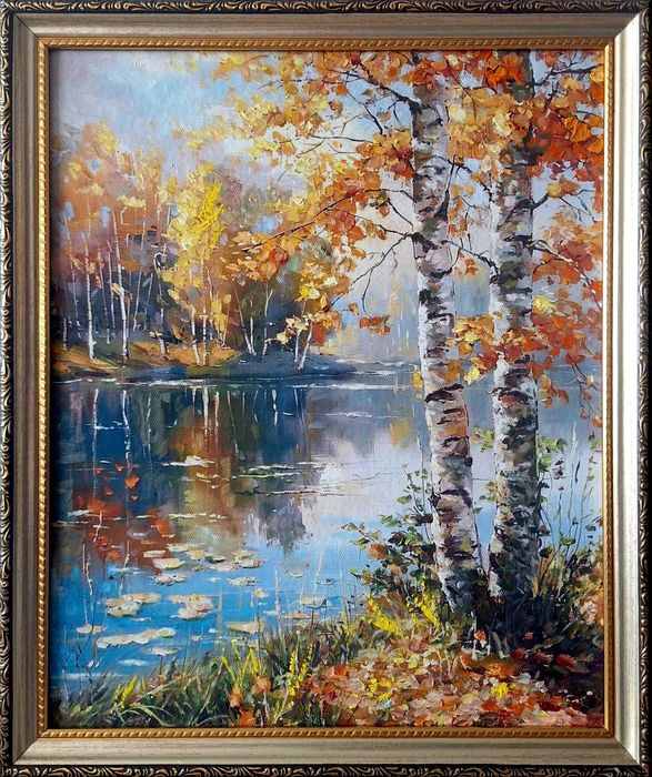 Пишу картины масляными красками