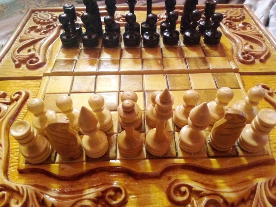 Нарды , шахматы ручная работа