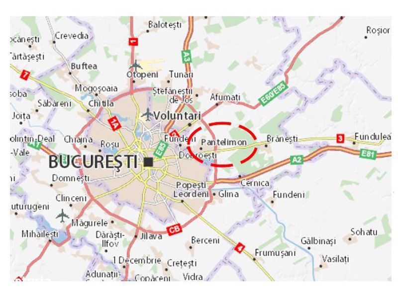 Proprietar vând teren intravilanîn Cernica/Pantelimon langa autostrada
