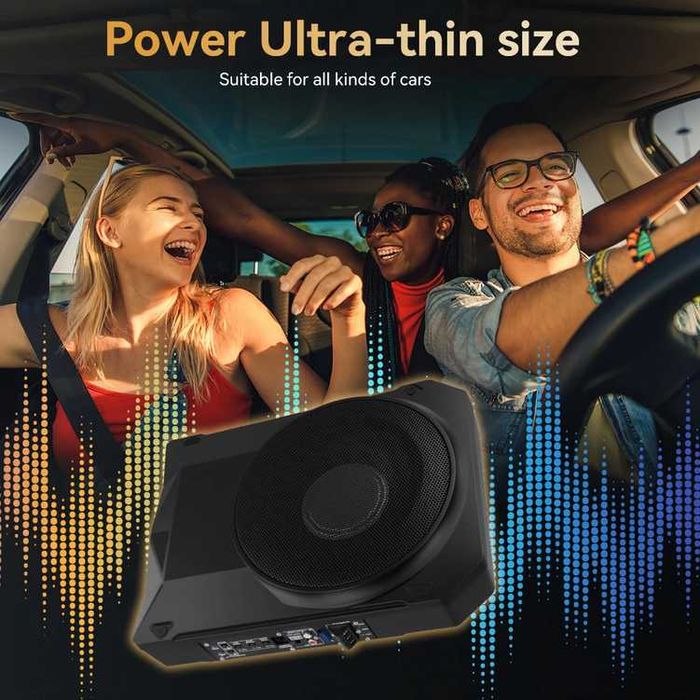 1200W(peak) 10” активен субуфер за под седалката