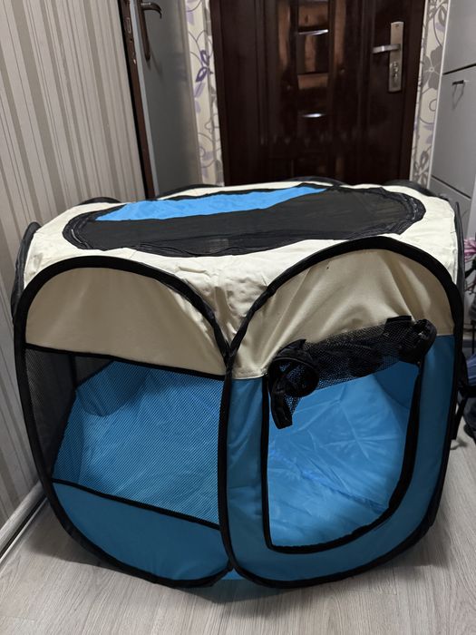 Преносима сгъваема кошара за домашни любимци (куче/котка)