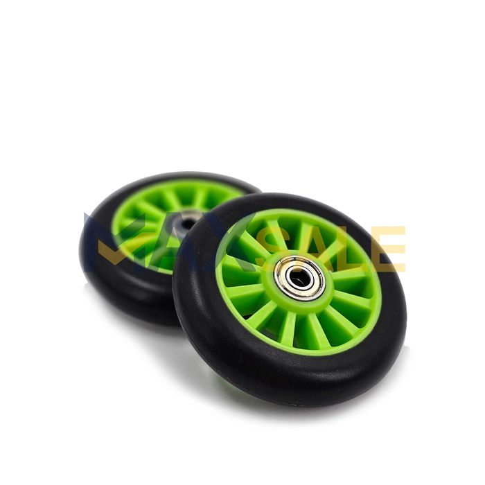 Тротинетка колела гуми зелен scooter скуутър пластмаса джанти комплект