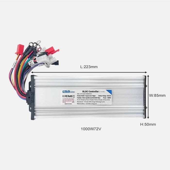 Контролер 48V 60V 72V 500W 800W 1000W