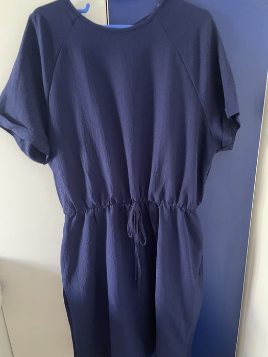 Rochie albastra si roz Shein