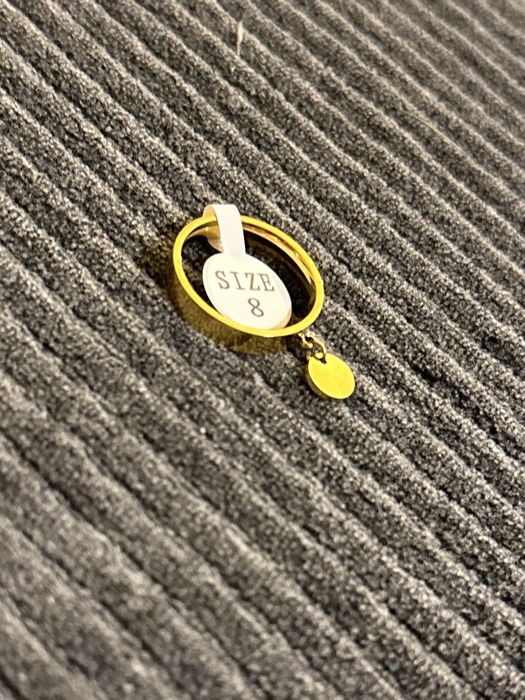 Inel cu ban placat cu aur 18K