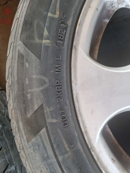 Set 4 jante aliaj originale Audi A4 16" + 4 anvelope Laufenn 205/55 R16
