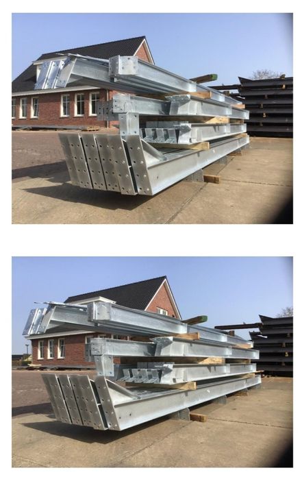 Vând hală metalica 12m×30m×4m cofectionata din profile ipe 200 Ferme s