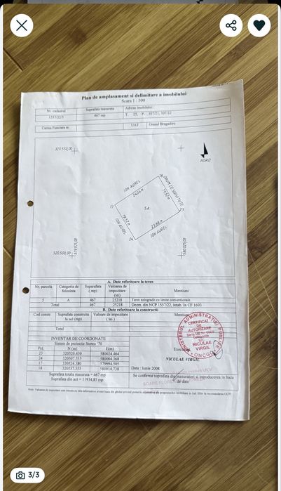 Vand 2 parcele de teren de 467 m fiecare Bragadiru cart. Independentei