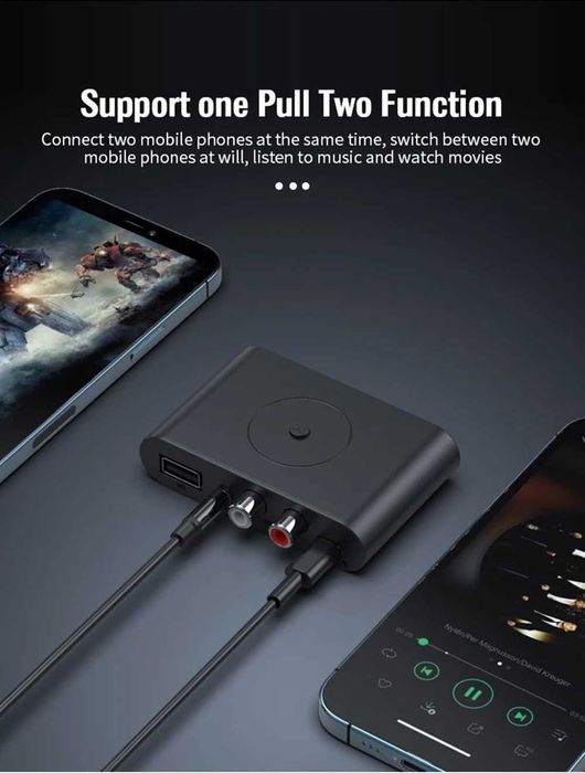 Безжичен аудио приемник и предавател B-29 с Bluetooth 5.0, USB вход