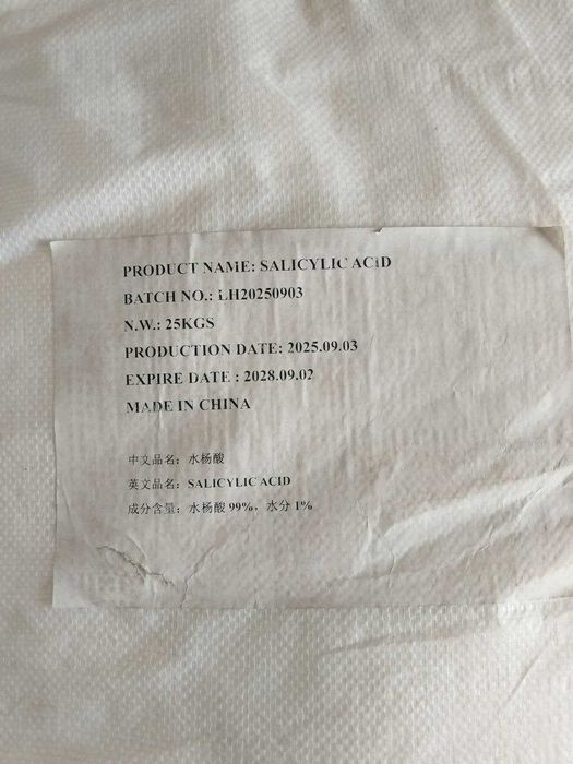 Salicylic Acid 99% (Salitsil kislotasi), 25 kg | Xitoydan import