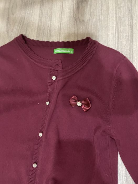 Бордовая школьная форма для девочек