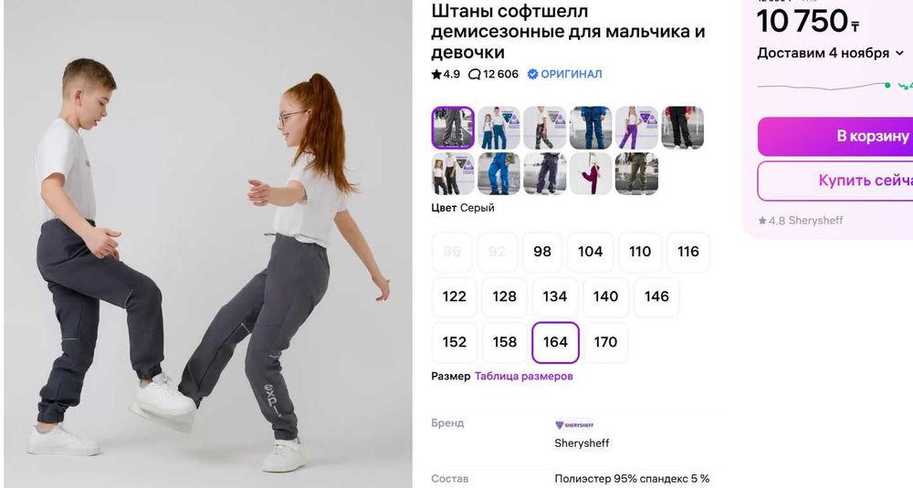 Штаны софтшелл демисезонные для мальчика или девочки