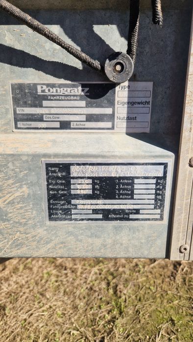 Remorca  marca Pongratz
