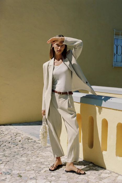 Брюки льняные ZARA, размер L. Оригинал