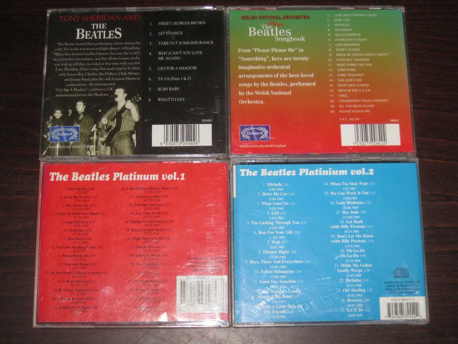 The Beatles- 4 диска.  Цена 30 евро, за всичко. Пращам по Еконт. За София, може и лично да минете.