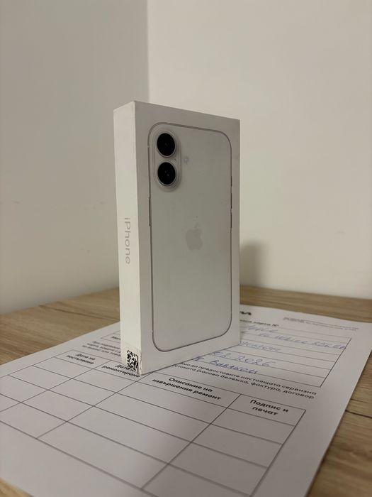 Запечатан Apple iPhone 16 256 GB White