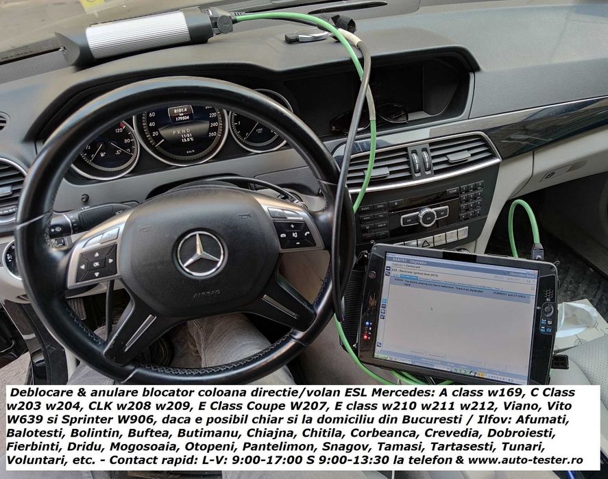 Programare cheie Mercedes chei Smart anulare blocator volan pe loc reparatii contact Mercedes