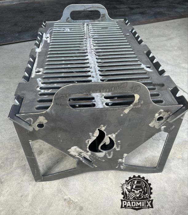 Grătar demontabil din tablă 3mm - BBQ grill - făcut pe comandă