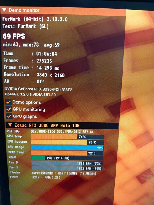 Видеокарта GIGABYTE GeForce RTX 3080 10GB