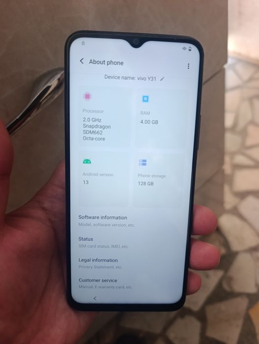 Vivo Y31. 128gb.