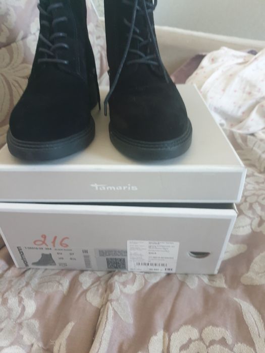 Зимние сапоги , замша