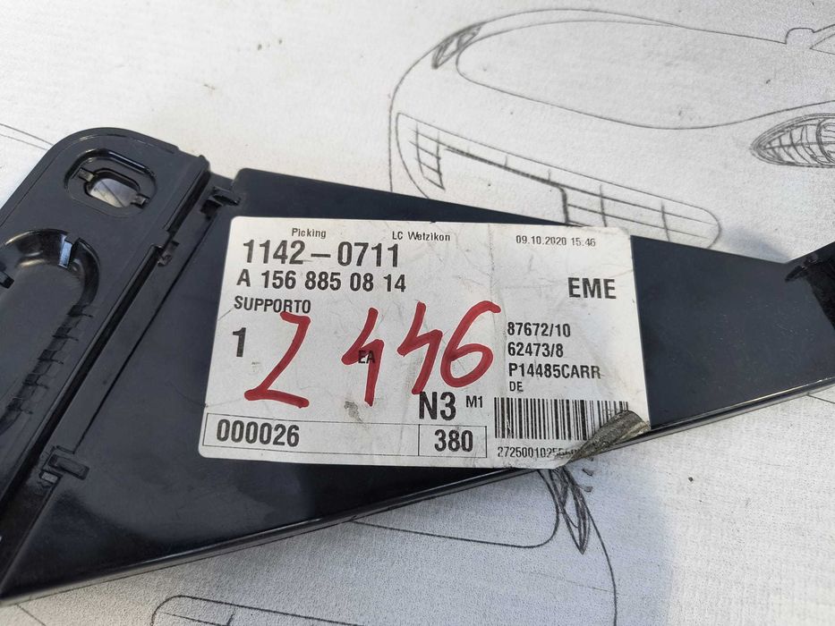 Suport Ghidaj Bara Spate Dreapta Mercedes-Benz GLA X156 2017 / 2013-2019 Cod OEM A1568850814 (5C2)