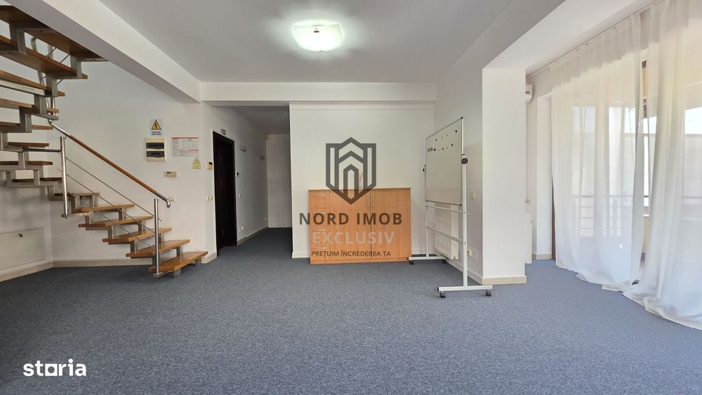 Duplex reprezentativ pentru birouri–4 camere | Recent renovat | 2 lo