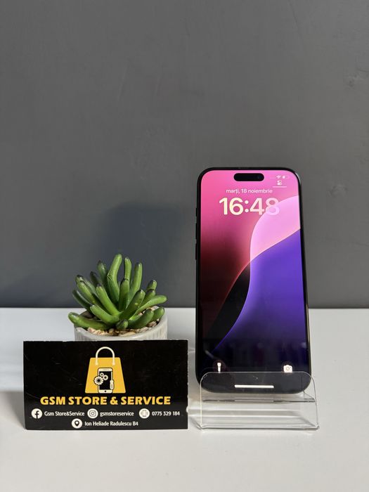 Iphone 15 Pro Black Titanium 256Gb Garantie Gsm Store&Service