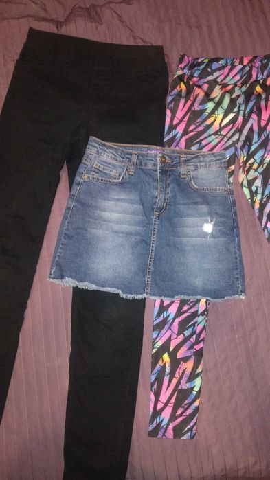 Дънков панталон, пола за момиче, обувки