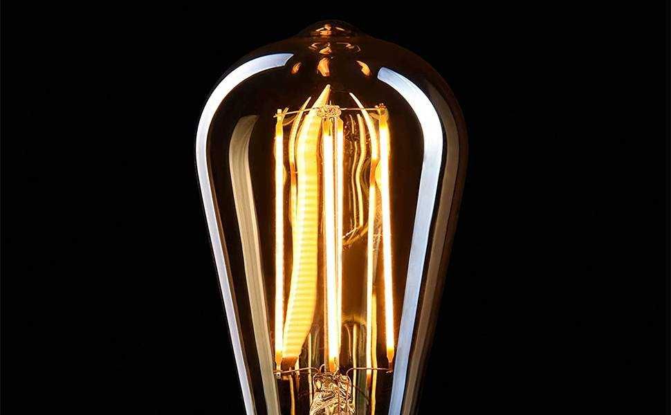 CROWN LED 6X Edison крушка E27 Цокъл | Димируем, 4 W, 2000 K