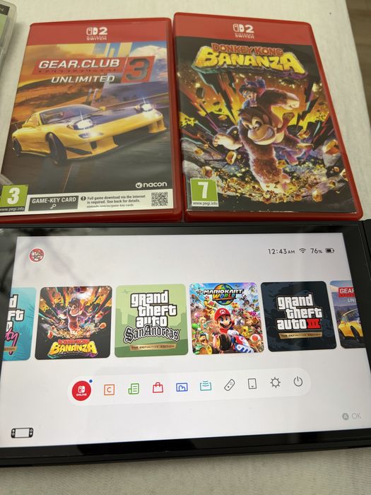 Nintendo switch 2 + 7 игри