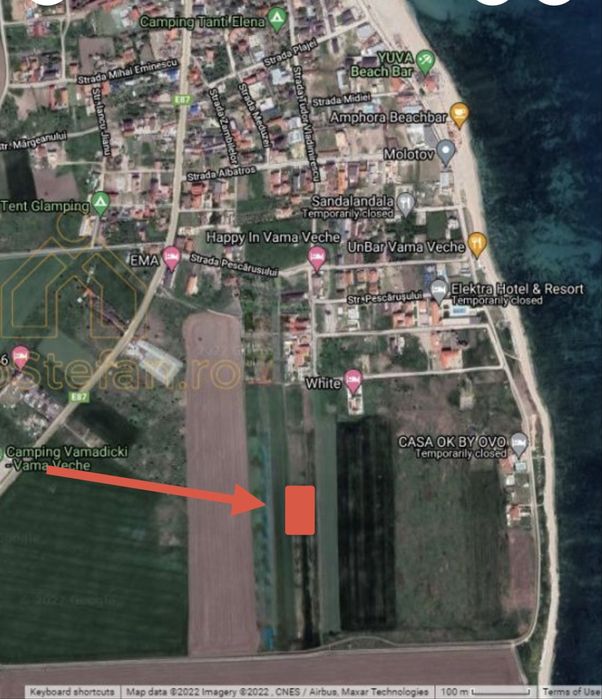 Teren intravilan Vama  Veche  pe partea cu marea