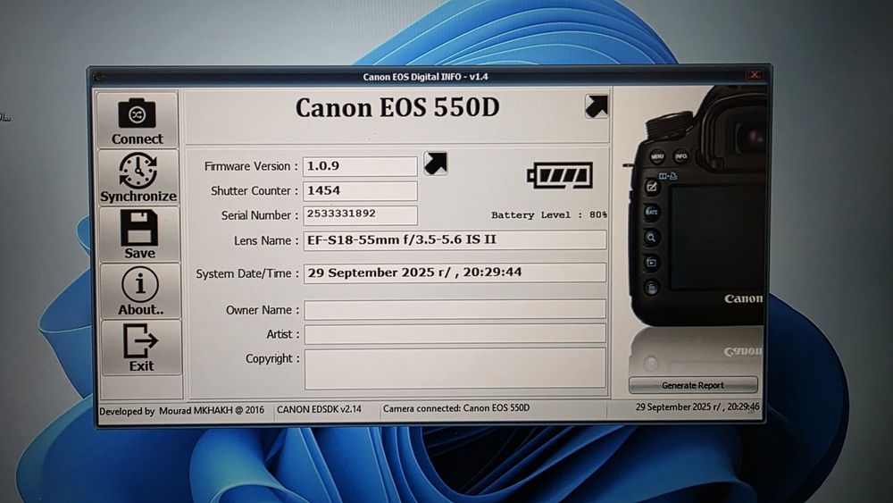 Фотоаппарат Canon EOS 550D